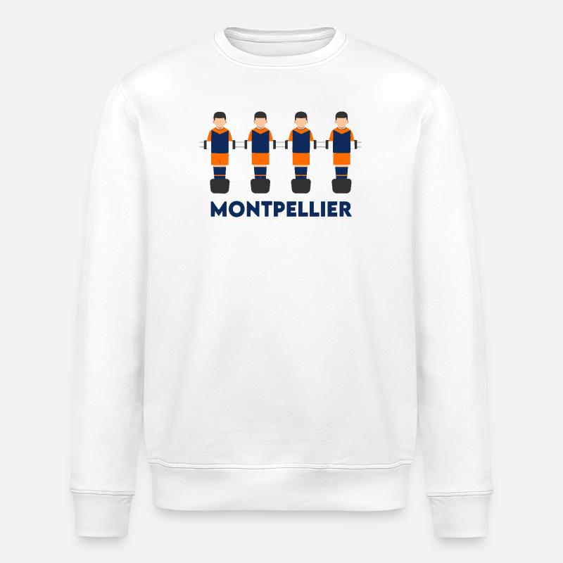 Montpellier - Sweat bio ROLLER Stanley/Stella Unisexe - blanc