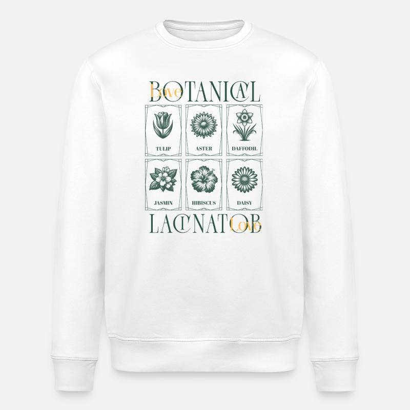 Botanical Love - Stanley/Stella Unisex Bio-Sweatshirt ROLLER - Weiß