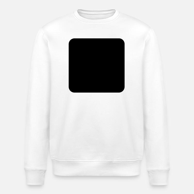 carré arrondi - Sweat bio ROLLER Stanley/Stella Unisexe - blanc