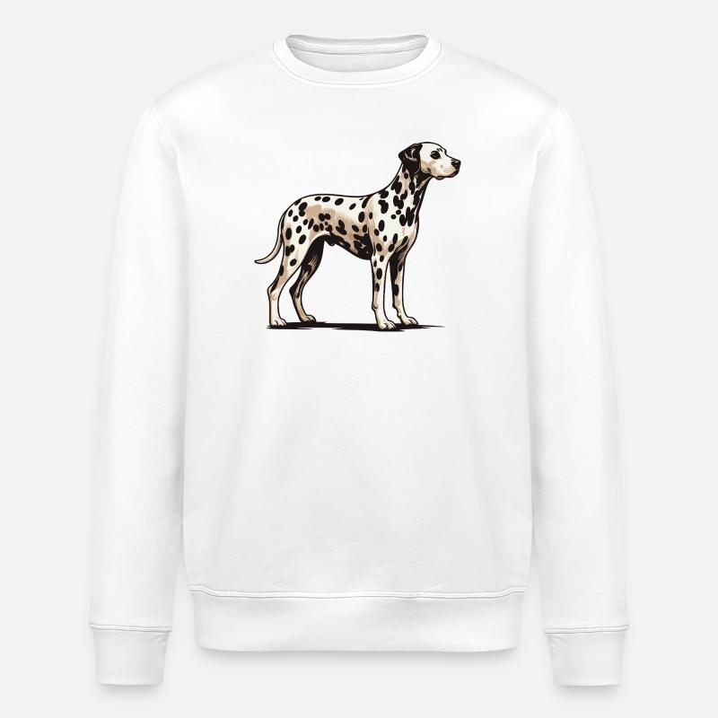 Dalmate - Sweat bio ROLLER Stanley/Stella Unisexe - blanc