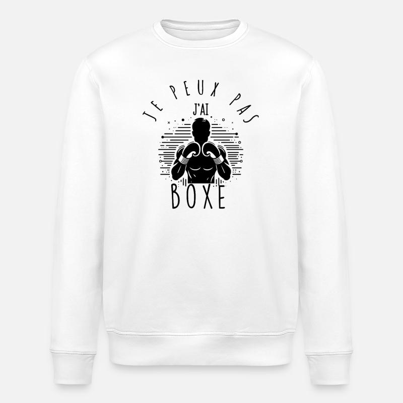 Je peux pas, j'ai boxe. - Sweat bio ROLLER Stanley/Stella Unisexe - blanc