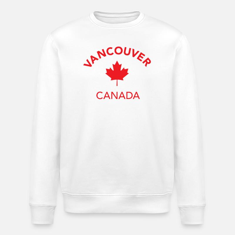 VANCOUVER CANADA - Stanley/Stella Unisex Bio-Sweatshirt ROLLER - Weiß
