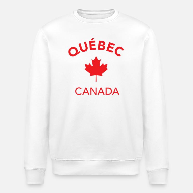 QUÉBEC CANADA - Sweat bio ROLLER Stanley/Stella Unisexe - blanc