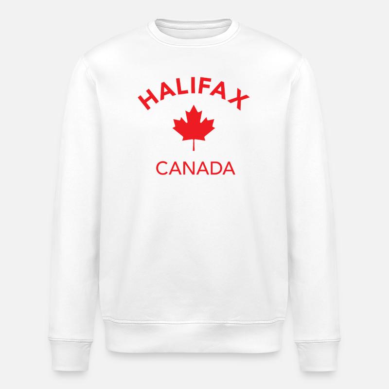 HALIFAX CANADA - Stanley/Stella ROLLER Unisex Organic Sweatshirt - white