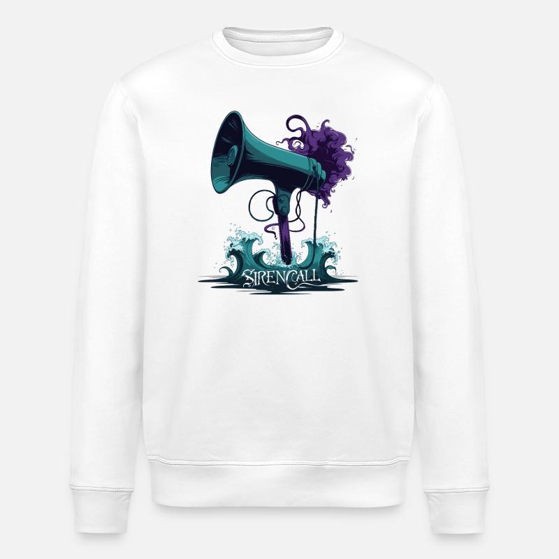 Mégaphone Sirène Appel - Sweat bio ROLLER Stanley/Stella Unisexe - blanc