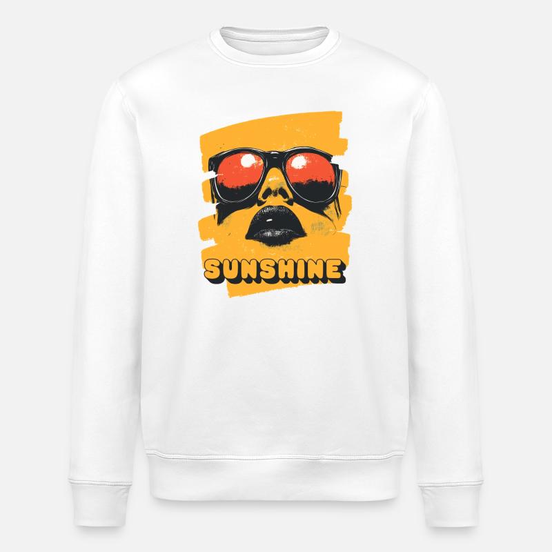 Lunettes de soleil d’été - Sweat bio ROLLER Stanley/Stella Unisexe - blanc