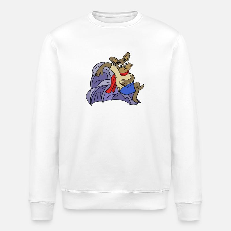 Clever fox - Stanley/Stella ROLLER Unisex Organic Sweatshirt - white