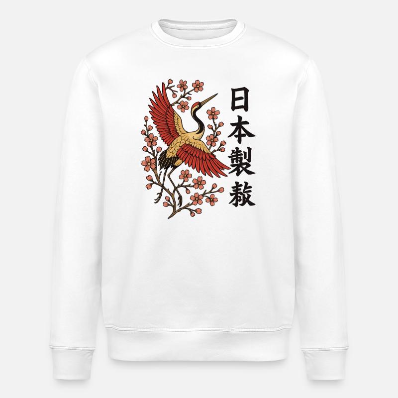 Made in Japan – Zeitlos schön - Stanley/Stella Unisex Bio-Sweatshirt ROLLER - Weiß