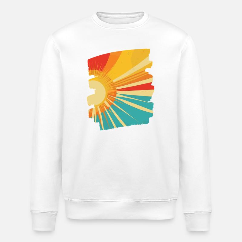 Soleil d’été - Sweat bio ROLLER Stanley/Stella Unisexe - blanc