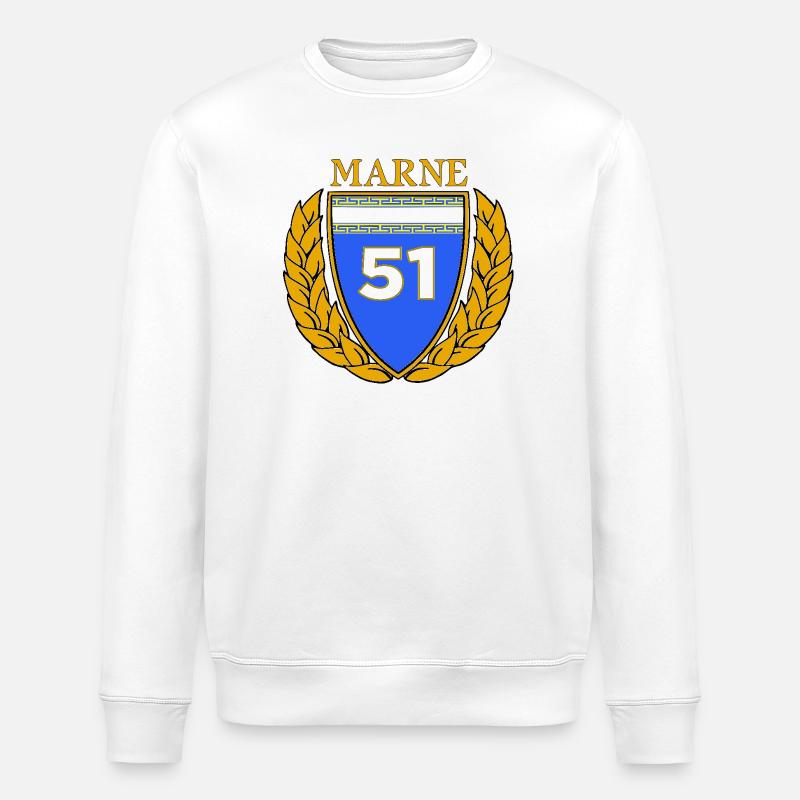 51 - Stanley/Stella ROLLER Unisex Organic Sweatshirt - white