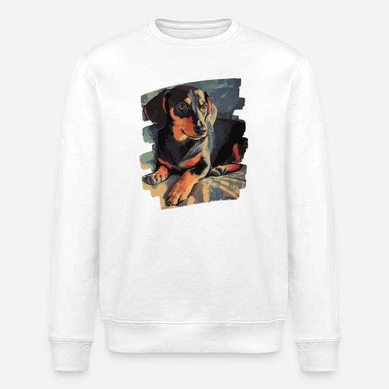 Teckel Dackel - Sweat bio ROLLER Stanley/Stella Unisexe - blanc