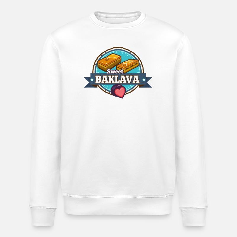 Baklava 01 - Stanley/Stella Unisex Bio-Sweatshirt ROLLER - Weiß