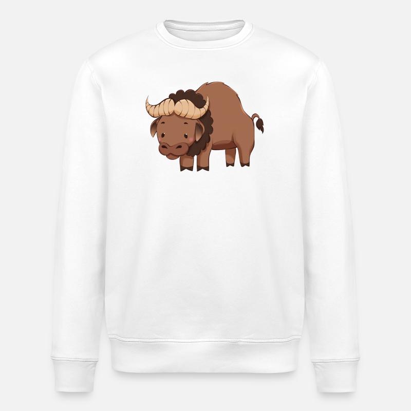 Buffle - Sweat bio ROLLER Stanley/Stella Unisexe - blanc