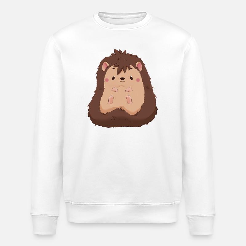 Igel - Stanley/Stella Unisex Bio-Sweatshirt ROLLER - Weiß