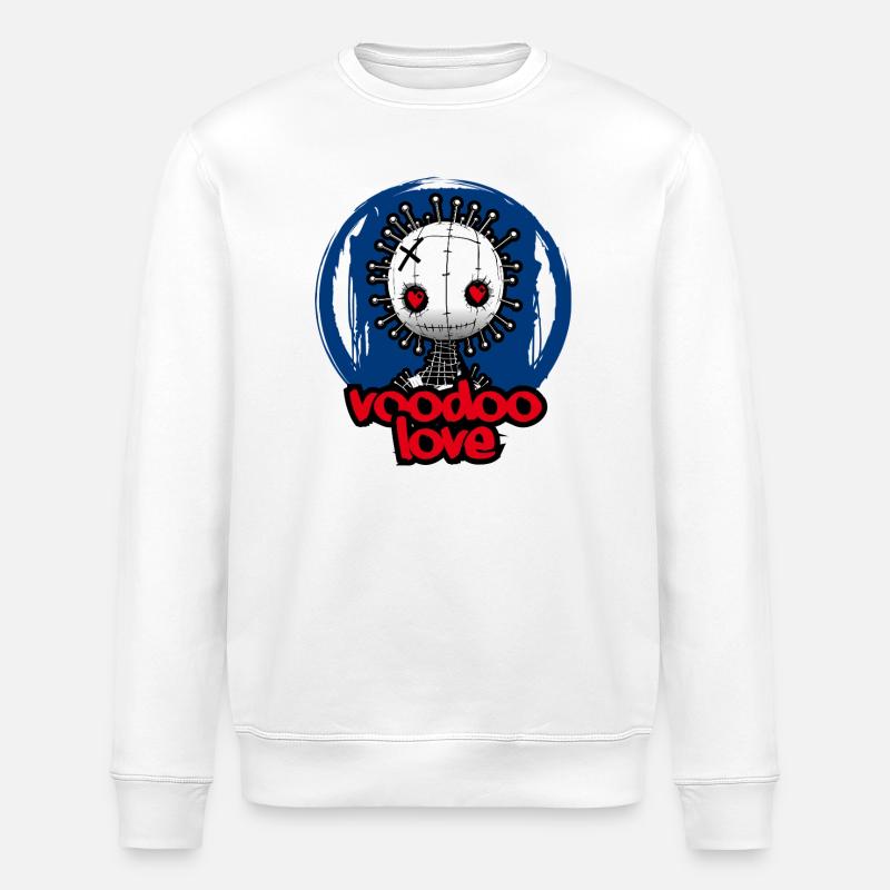 L’amour vaudou - Sweat bio ROLLER Stanley/Stella Unisexe - blanc