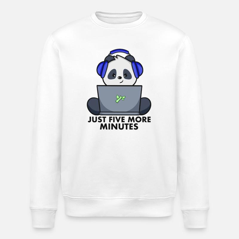 Gaming Panda - Stanley/Stella Unisex Bio-Sweatshirt ROLLER - Weiß