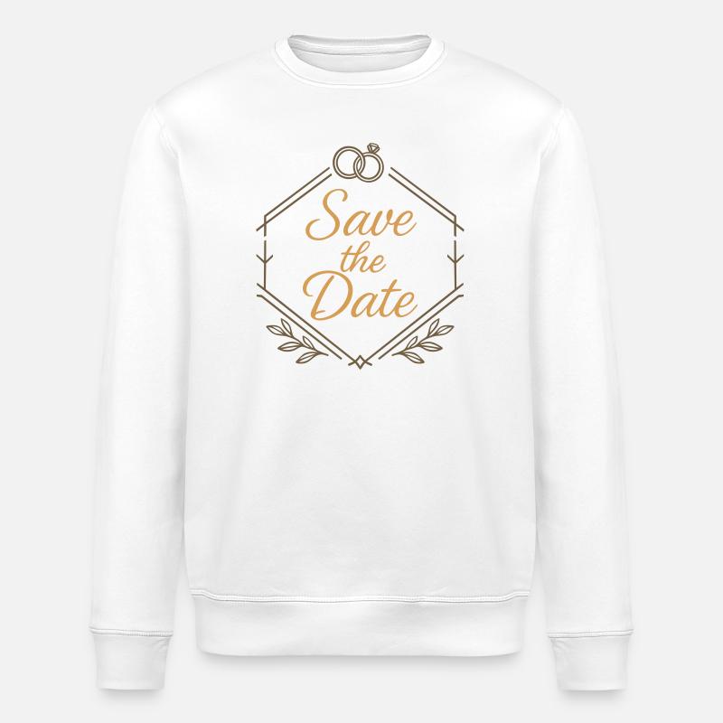 Couronne de vacances avec anneaux 2025 - Sweat bio ROLLER Stanley/Stella Unisexe - blanc