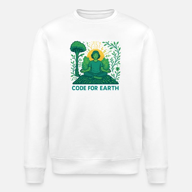 Code for Earth - Stanley/Stella Unisex Bio-Sweatshirt ROLLER - Weiß