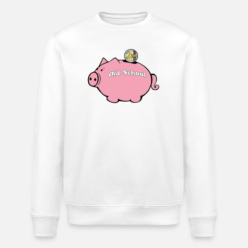 Sparschwein der alten Schule - Stanley/Stella Unisex Bio-Sweatshirt ROLLER - Weiß