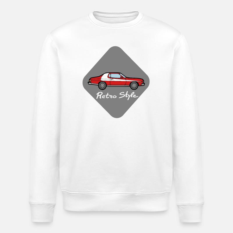 Retro style - Sweat bio ROLLER Stanley/Stella Unisexe - blanc