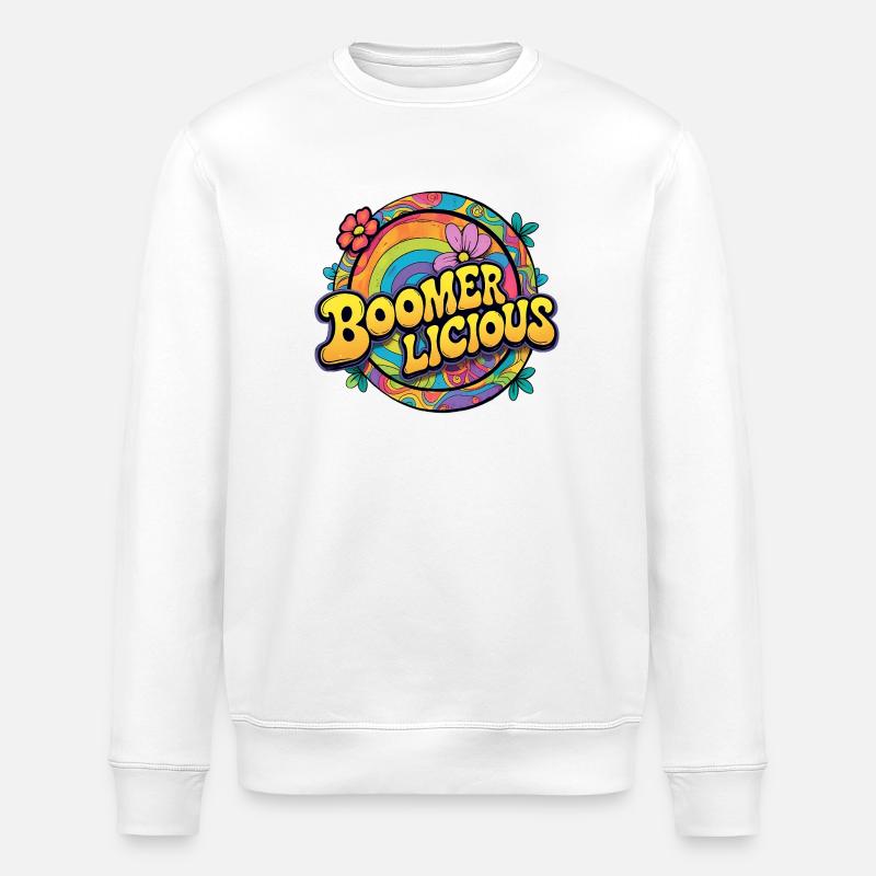 Boomerlicious - Stanley/Stella Unisex Bio-Sweatshirt ROLLER - Weiß