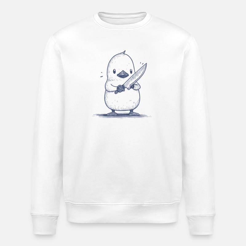 Knifechick - Stanley/Stella Unisex Bio-Sweatshirt ROLLER - Weiß