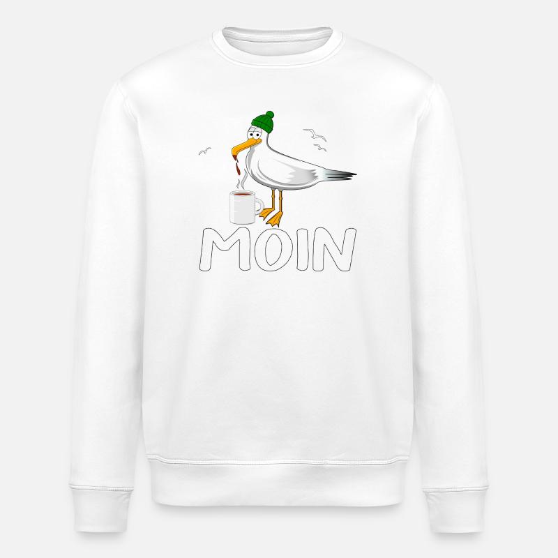 Möve MOIN - Stanley/Stella Unisex Bio-Sweatshirt ROLLER - Weiß