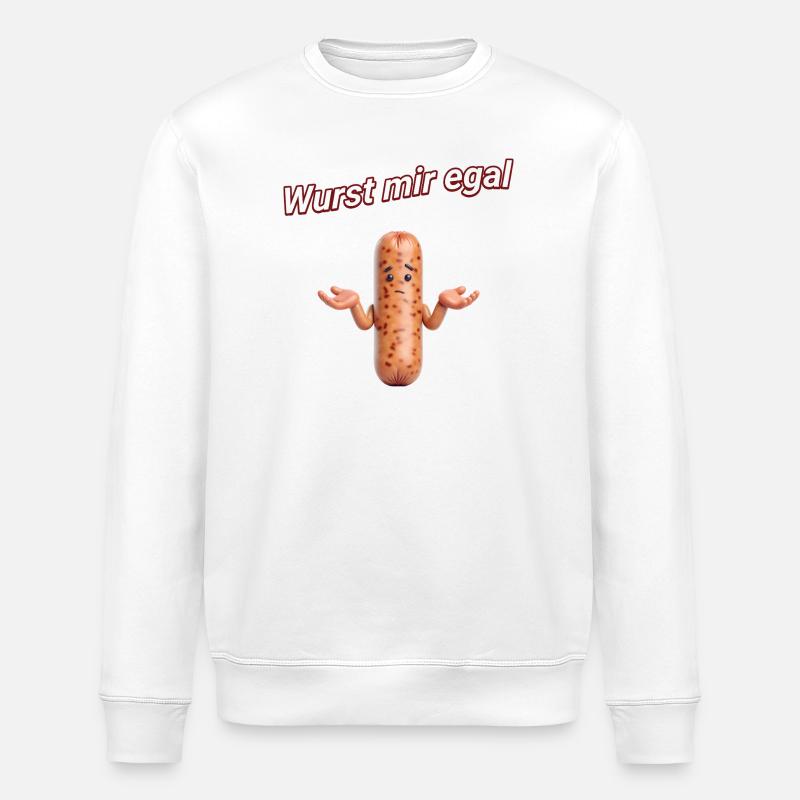 Wurst mir egal - Stanley/Stella Unisex Bio-Sweatshirt ROLLER - Weiß
