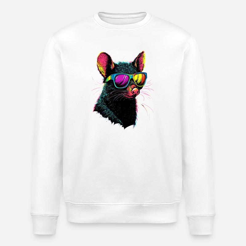 Tasmanian Devil Marsupial Tasmanian Devil - Stanley/Stella ROLLER Unisex Organic Sweatshirt - white