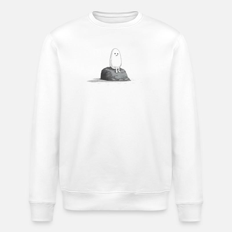 Pierre triste - Sweat bio ROLLER Stanley/Stella Unisexe - blanc