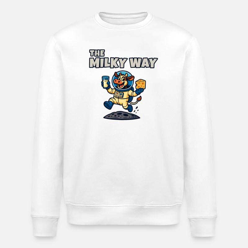 La Voie lactée - Ko Astronaut - Sweat bio ROLLER Stanley/Stella Unisexe - blanc