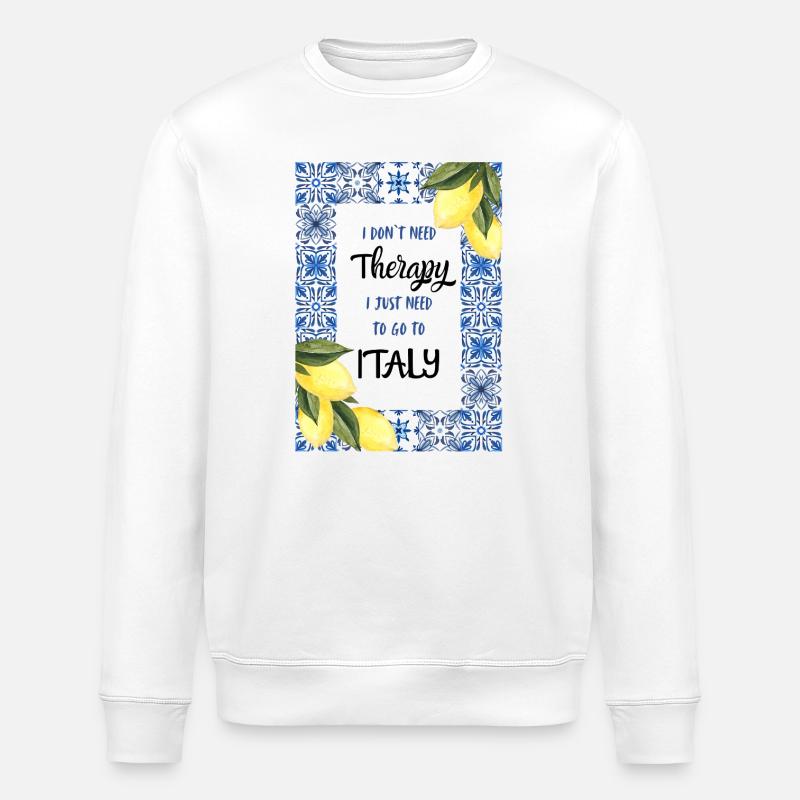 Italien Reise - Stanley/Stella Unisex Bio-Sweatshirt ROLLER - Weiß