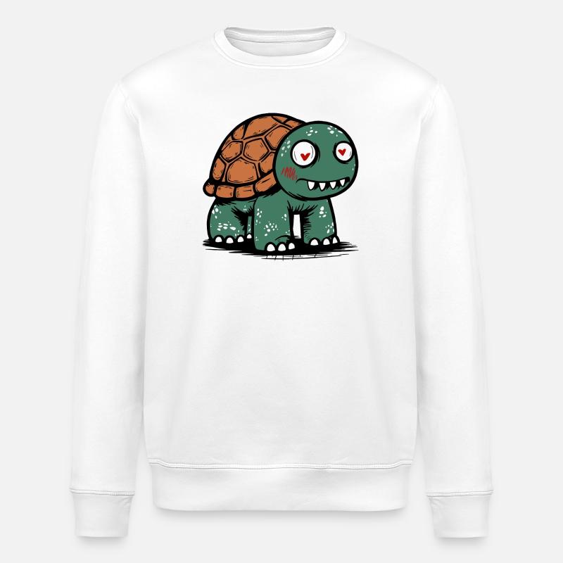 Schildkröte - Stanley/Stella Unisex Bio-Sweatshirt ROLLER - Weiß