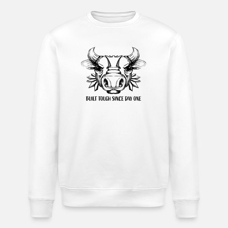Bull Head - Stanley/Stella ROLLER Unisex Organic Sweatshirt - white