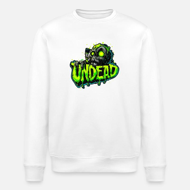 Mort-vivant - Sweat bio ROLLER Stanley/Stella Unisexe - blanc