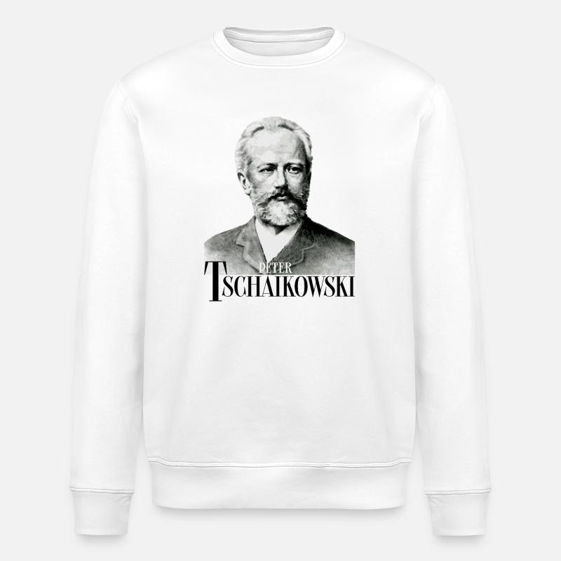 Peter Tschaikowski - Komponist Klassische Musik - Stanley/Stella Unisex Bio-Sweatshirt ROLLER - Weiß