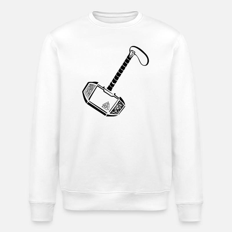 Mjölnir new look - Stanley/Stella ROLLER Unisex Organic Sweatshirt - white