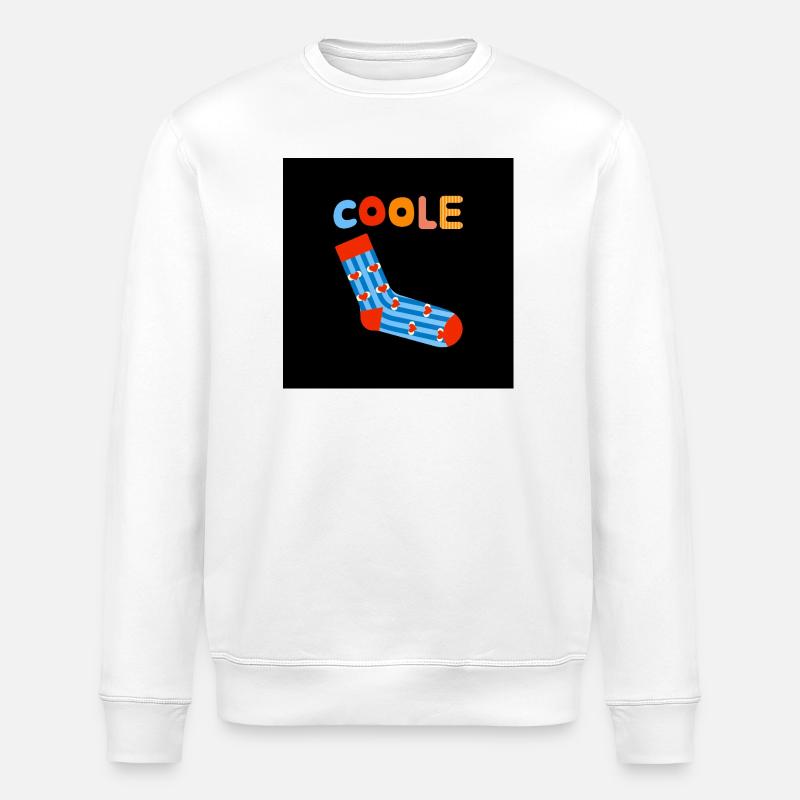 Chaussettes cool et dicton drôle - Sweat bio ROLLER Stanley/Stella Unisexe - blanc