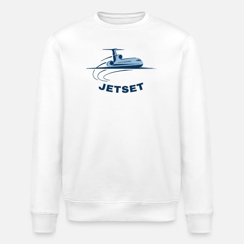 Mode d’humeur Jetset - Sweat bio ROLLER Stanley/Stella Unisexe - blanc