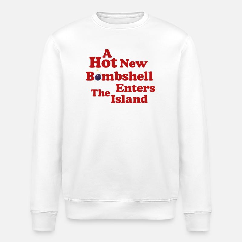 Hot New Bombshell Tea - Stanley/Stella ROLLER Unisex Organic Sweatshirt - white