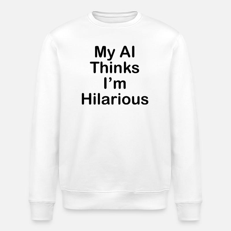 Abstraktes geometrisches Kunstmuster für T-Shirts - Stanley/Stella Unisex Bio-Sweatshirt ROLLER - Weiß