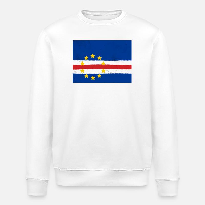 Drapeau du Cap-Vert - Sweat bio ROLLER Stanley/Stella Unisexe - blanc