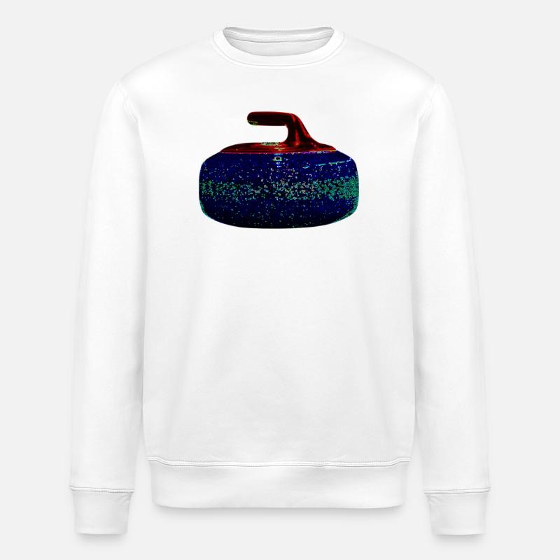 Des pierres de curling ! - Sweat bio ROLLER Stanley/Stella Unisexe - blanc