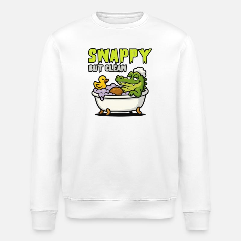 Swappy im Whirlpool - Stanley/Stella Unisex Bio-Sweatshirt ROLLER - Weiß