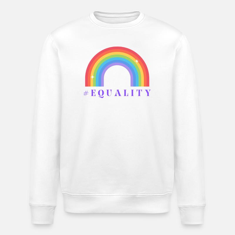 Pride Month Equality - Stanley/Stella ROLLER Unisex Organic Sweatshirt - white