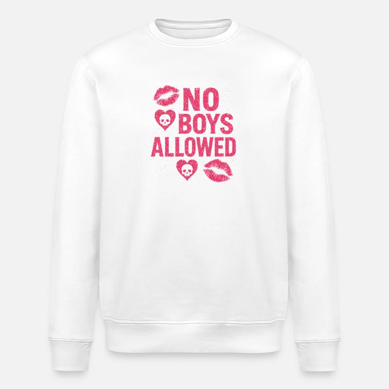 No Boys Allowed spécial EVJF - Sweat bio ROLLER Stanley/Stella Unisexe - blanc