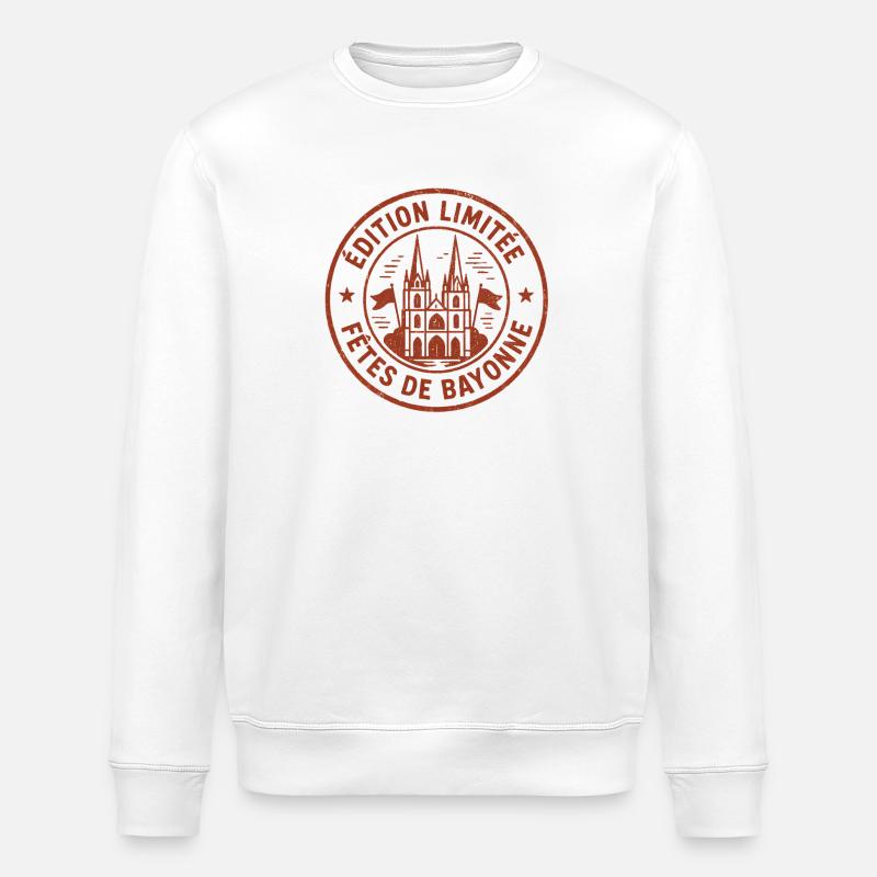 Fêtes de Bayonne édition limitée - Sweat bio ROLLER Stanley/Stella Unisexe - blanc