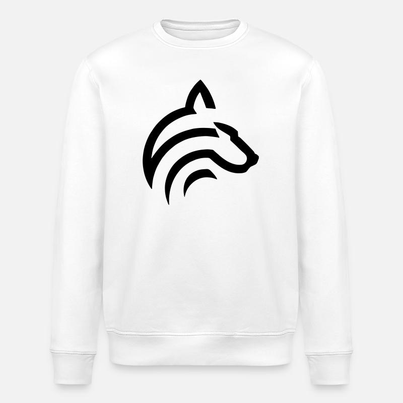 Loup - Sweat bio ROLLER Stanley/Stella Unisexe - blanc