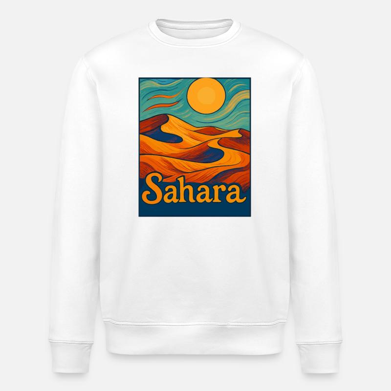 Sahara Wüstentraum - Stanley/Stella Unisex Bio-Sweatshirt ROLLER - Weiß