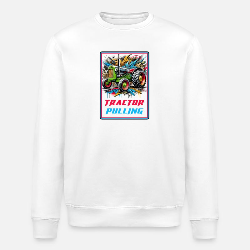 Puissance de traction du tracteur - Sweat bio ROLLER Stanley/Stella Unisexe - blanc